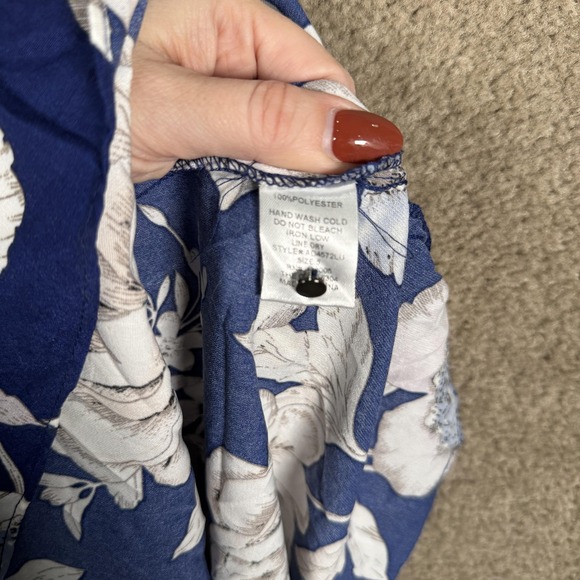 Lulus Dress Womens Small Blue Floral Halter‎ Maxi Open Back Summer In Blossom - Picture 10 of 11